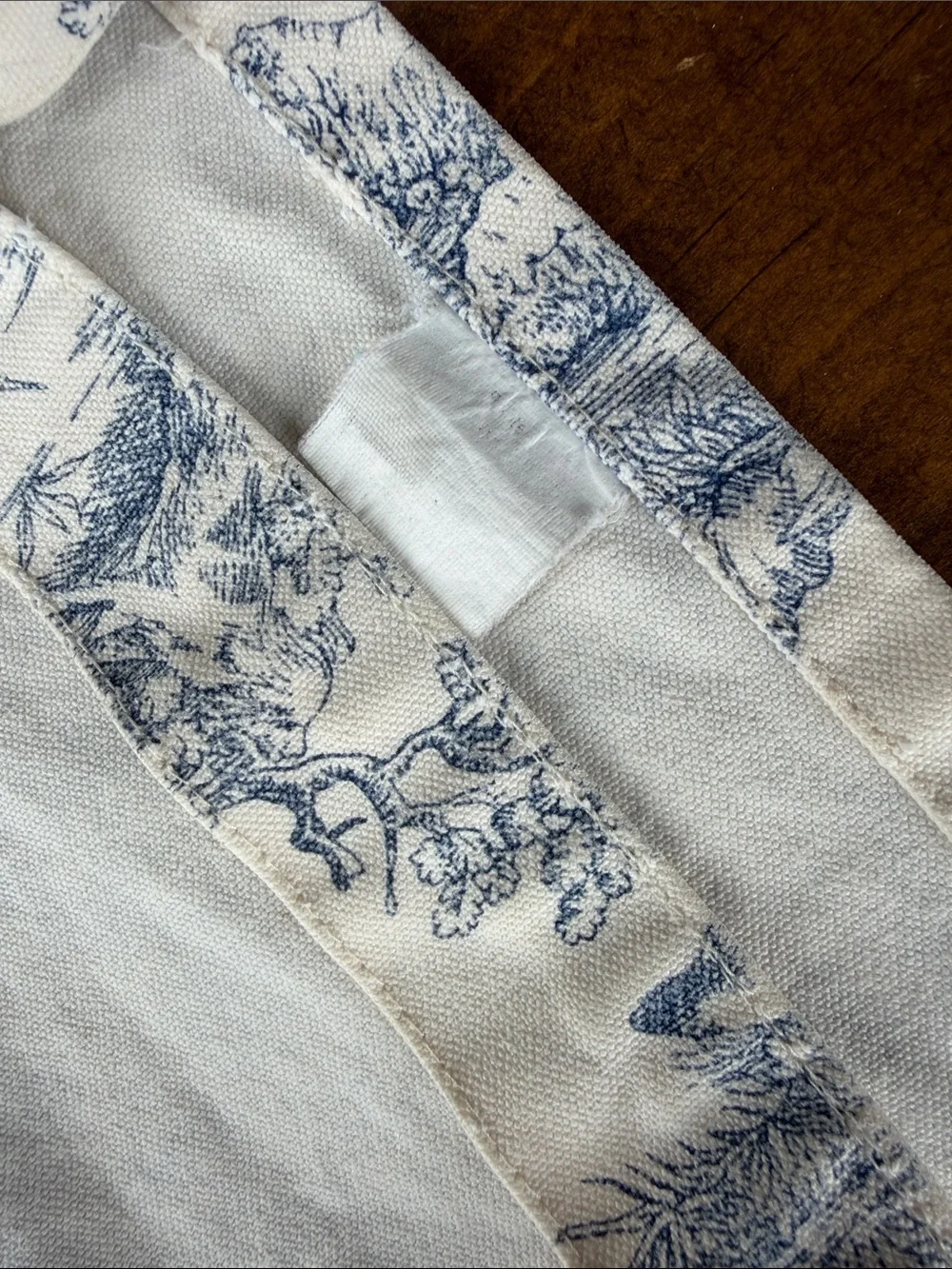 Blue Toile Apron